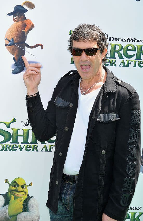 Antonio Banderas en el photocall de Shrek, felices para siempre