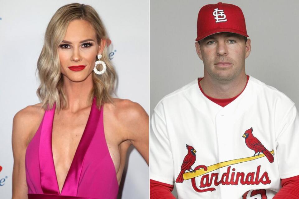 Meghan King Edmonds (L); Jim Edmonds | David Livingston/FilmMagic; MLB/Getty Images