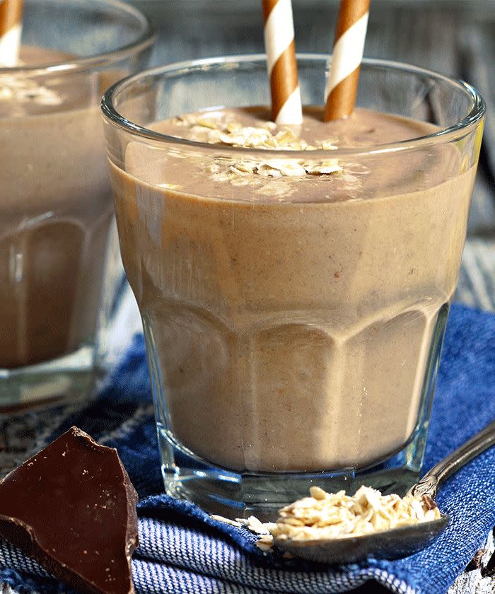 Chocolate and nut smoothie