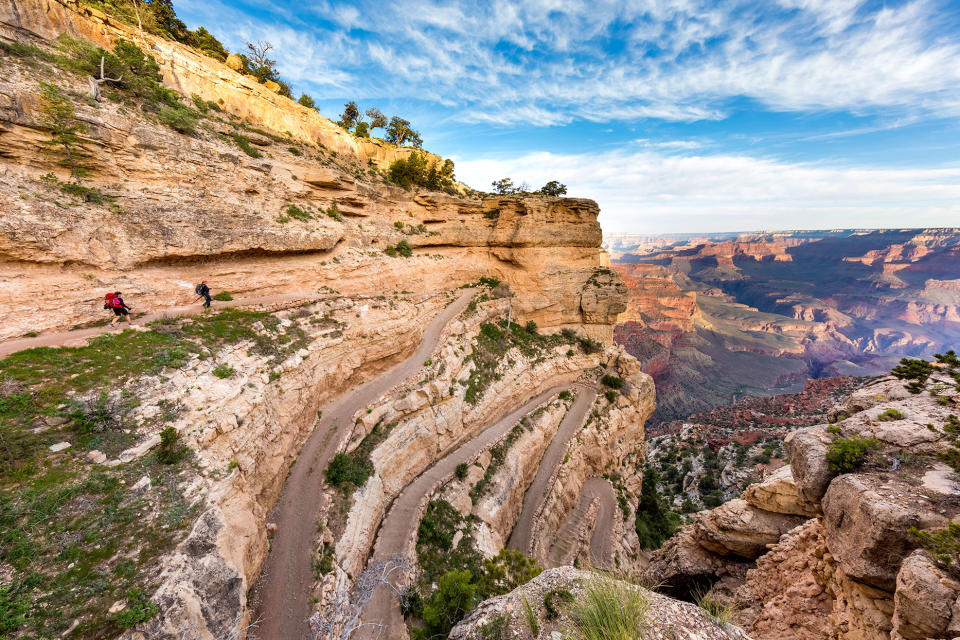 <p>The Grand Canyon may be the most iconic and famous national park in the country. And while the park has a plethora of hiking options, the <a href="https://www.nps.gov/grca/planyourvisit/upload/southkaibabtrail.pdf" rel="nofollow noopener" target="_blank" data-ylk="slk:South Kaibab Trail;elm:context_link;itc:0;sec:content-canvas" class="link ">South Kaibab Trail</a> is dotted with both easy vista point at the canyon's edge—such as the South Rim Trail—and expert-only hikes from rim to rim.</p>