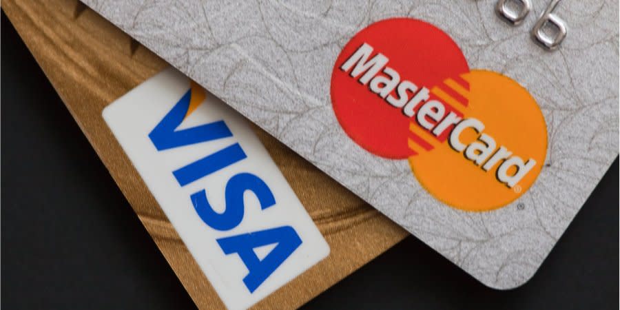 Visa and Mastercard payment cards