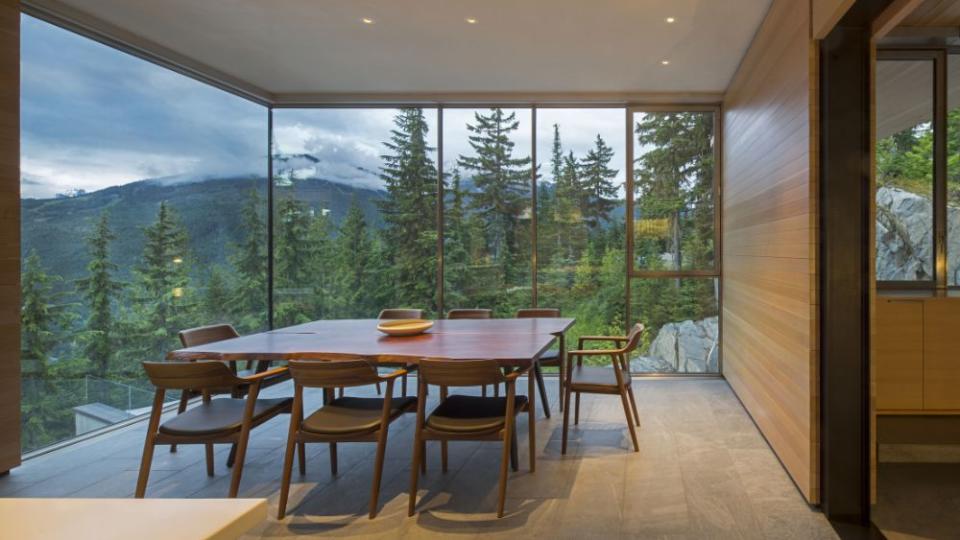 This mountainside mansion in British Columbia connects to its natural environment - Credit: Ema Peter and Nic Lehoux