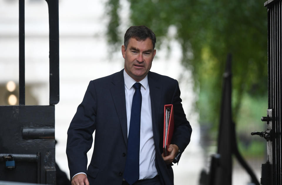 Work and Pensions Secretary David Gauke arriving in Downing Street, London, for a Cabinet meeting.