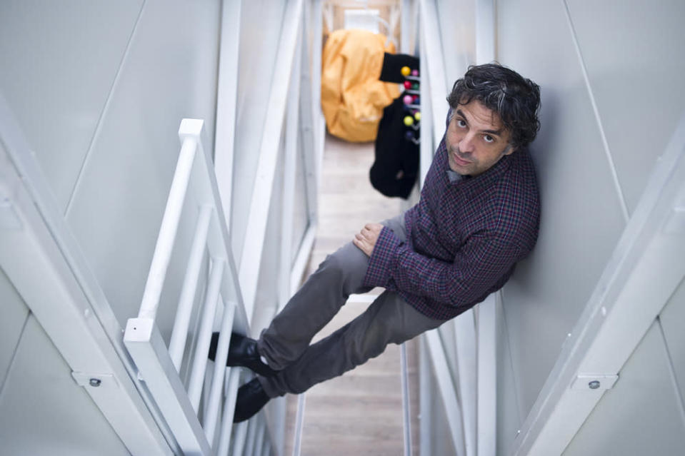 World's thinnest house Keret ladder width