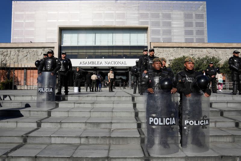 Ecuador's President Guillermo Lasso dissolves National Assembly, in Quito