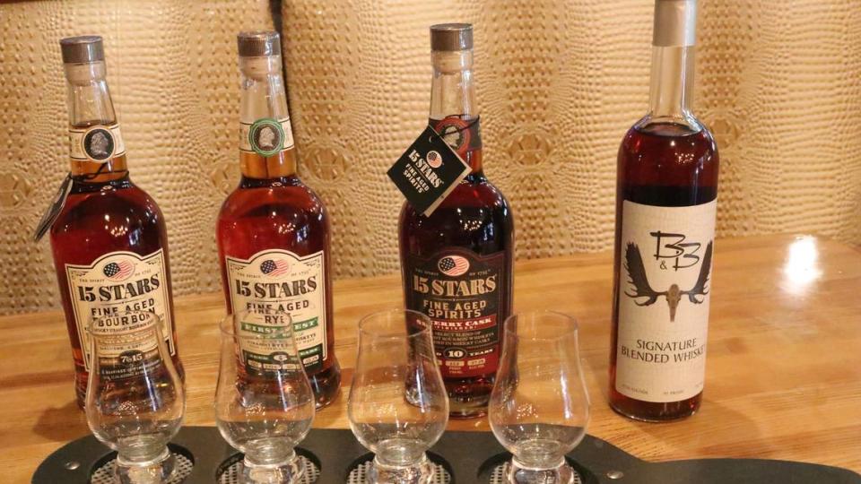 B & B Chophouse and Market prides itself on its bourbon and rye collection, including the high-end 15 Stars, and the locally produced Signature Blended Whiskey.