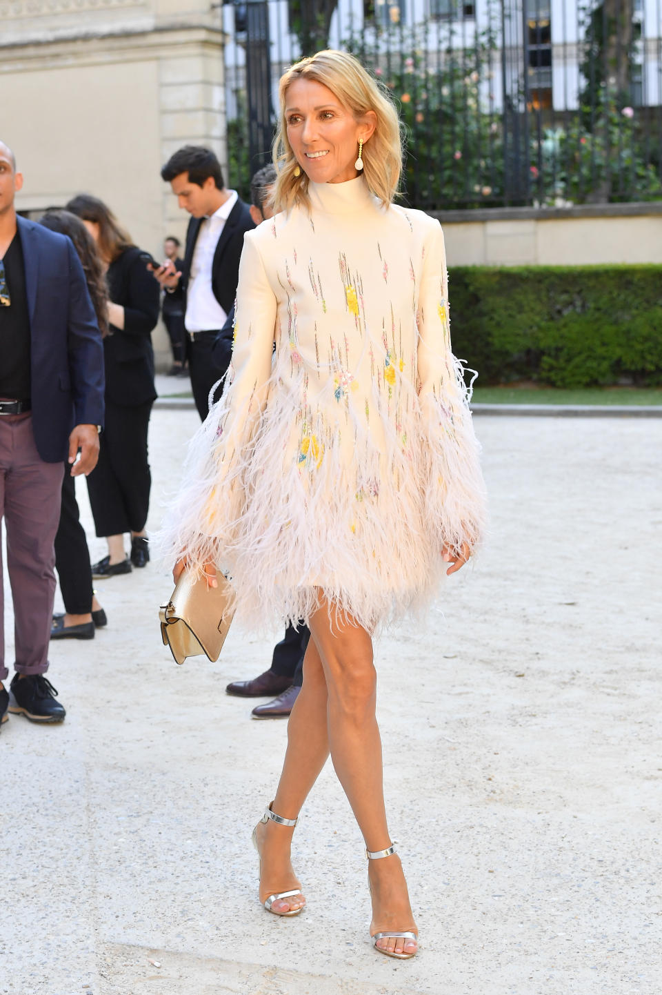 Celine Dion at the Valentino haute couture show in Paris