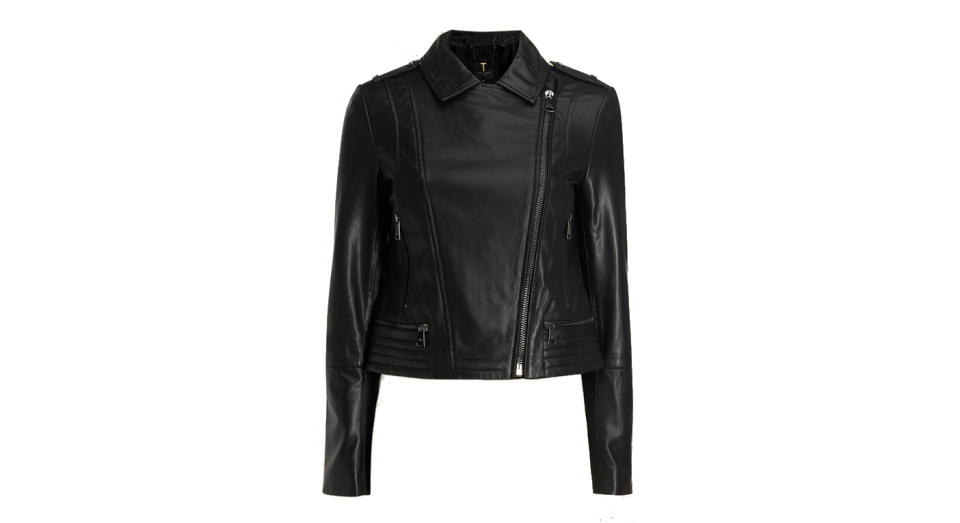 Idda Zip leather biker jacket