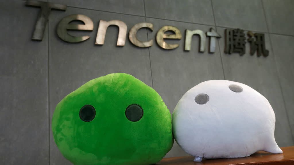 WeChat mascots are displayed inside Tencent office at TIT Creativity Industry Zone in Guangzhou, China May 9, 2017. Picture taken May 9, 2017.