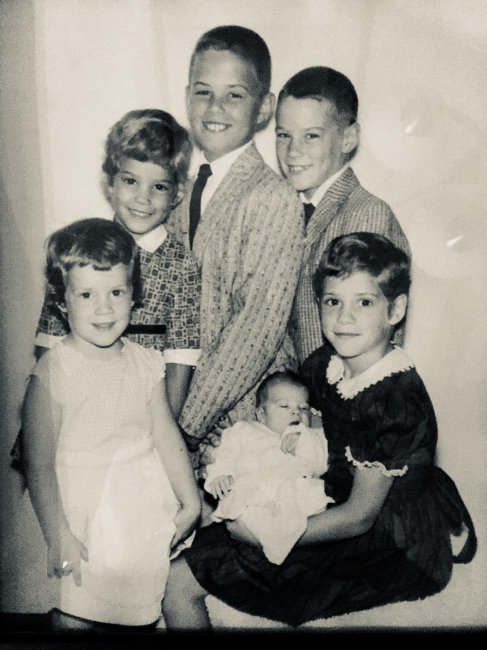 <i>Clockwise from lower left: </i>Marianne, Kathy, Michael, Tommy and Terry, who's holding Patrick. (The youngest son, Eddie, had not been born yet.) (Photo: Courtesy of Kathy Walsh)