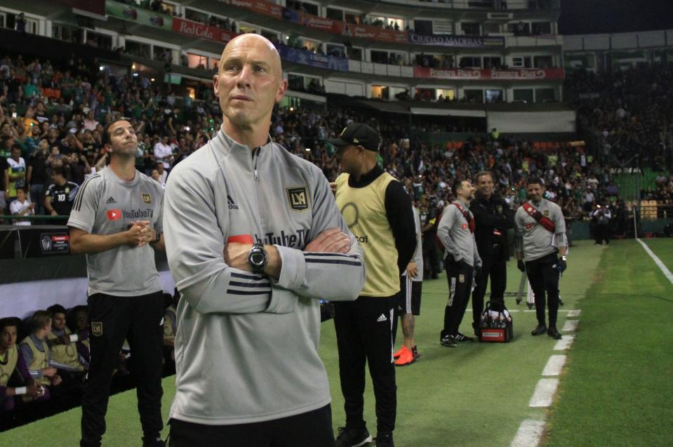 Coach Bob Bradley and LAFC said a lot with their victory over León in the CONCACAF Champions League. (Photo by VICTOR CRUZ/AFP via Getty Images)