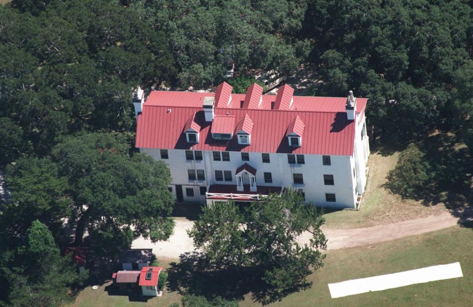 The Greyfield Inn, where most of the Kennedy/Bessette wedding attendees stayed, on Cumberland Island, Ga.