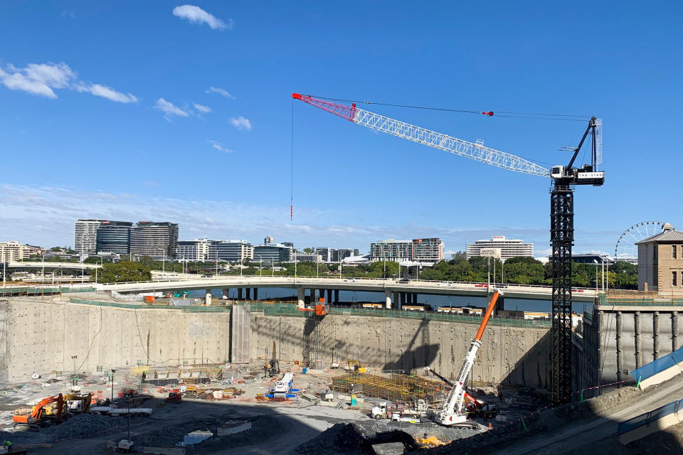 The Queen's Wharf construction site in Brisbane. Source: AAP