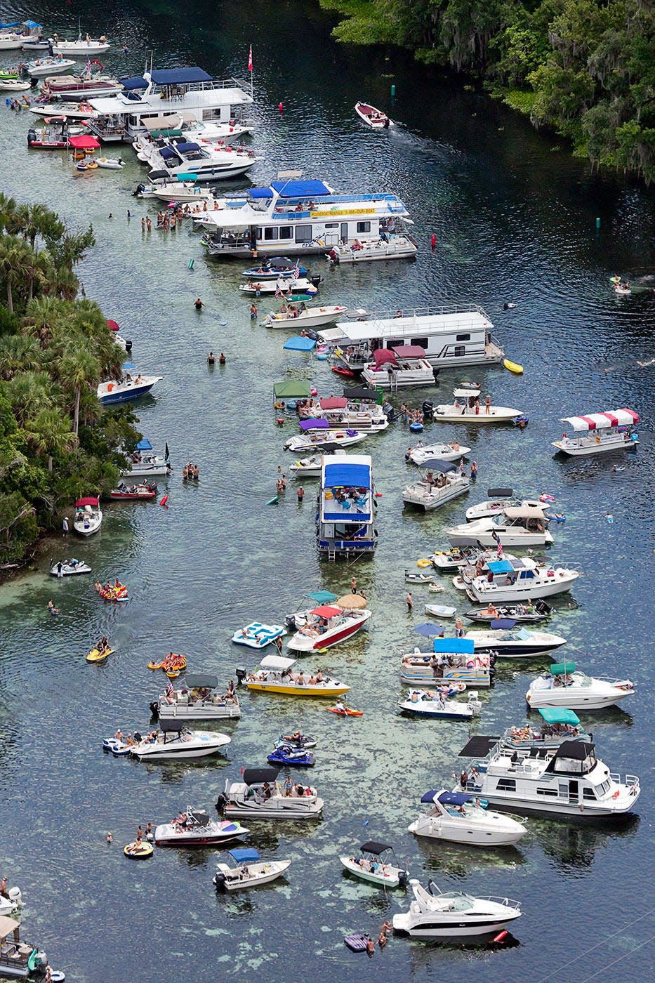 Silver Glen Springs on Ocala National Forest on July 4, 2013.