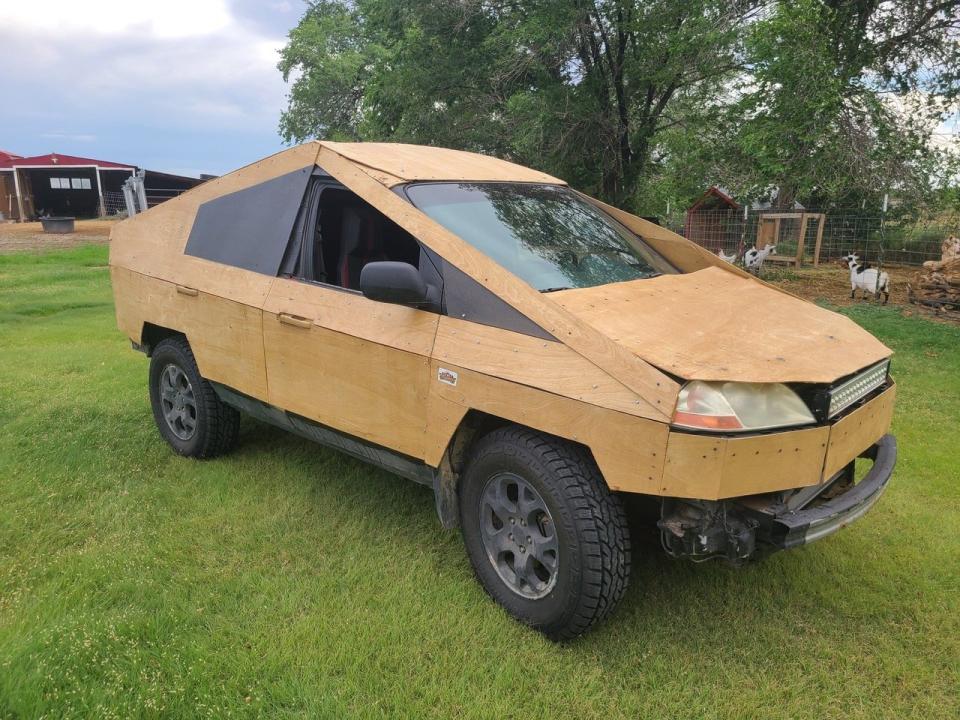 CJ Cromwell built this wood-paneled 