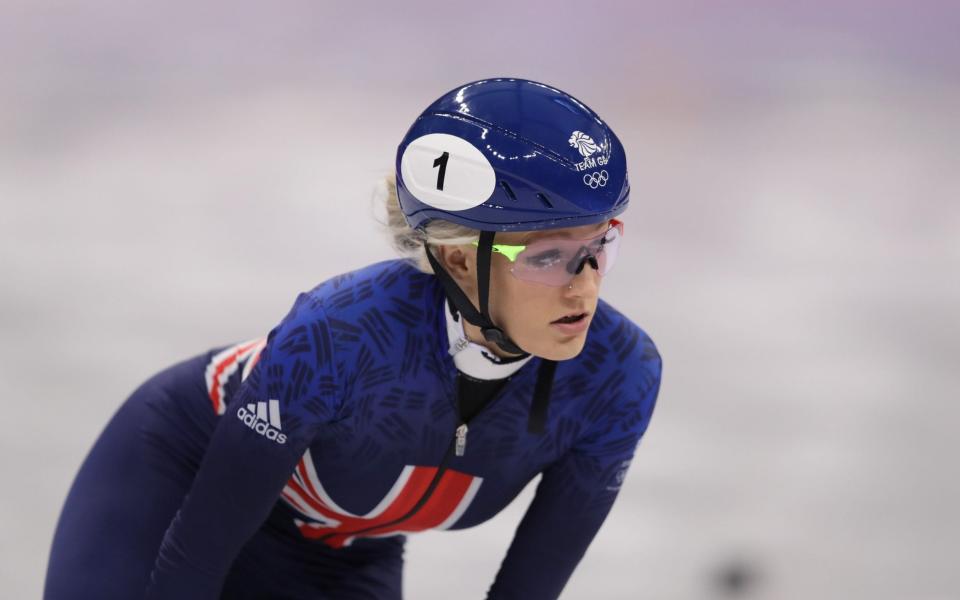 Elise Christie of Great Britain leads during the LadiesÂ’ 500m Short Track Speed Skating qualifying on day one of the PyeongChang 2018 Winter Olympic Games at Gangneung Ice Arena on February 10, 2018 in Gangneung, South Kore - Getty Images/ Richard Heathcote