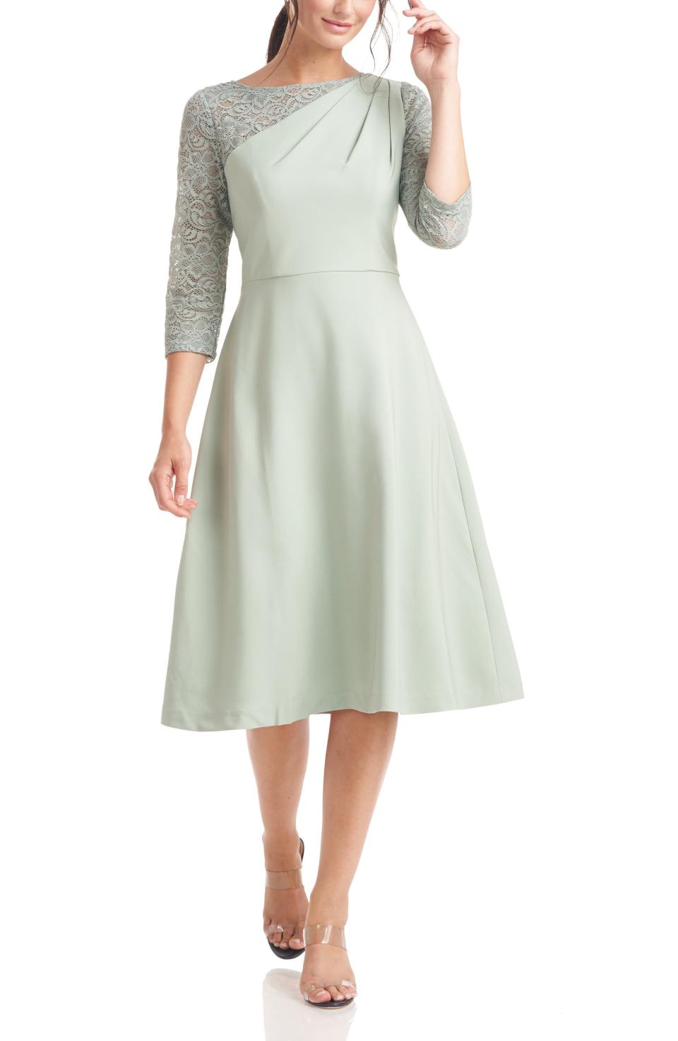 JS Collections Rory Fit & Flare Midi Dress