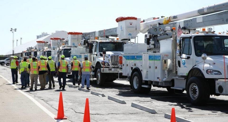 Hundreds of thousands of homes and businesses in Miami-Dade and Broward County were hit by power outages as Hurricane Irma took aim at the lower Florida Keys in September 2017.