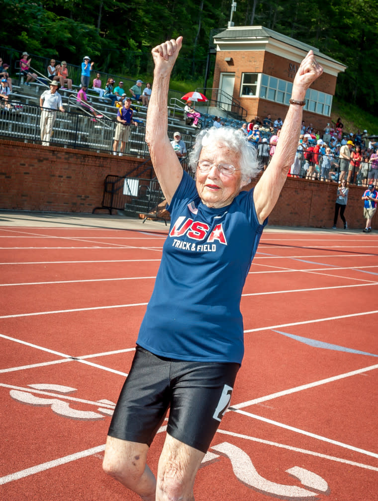 oldest American woman in track and field