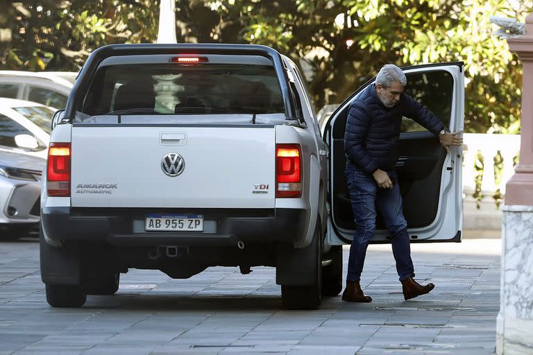 Aníbal Fernández llega a la Casa Rosada