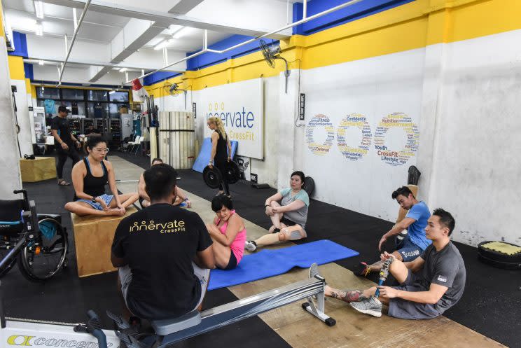 Innervate CrossFit has seen a growing interest in its Adaptive CrossFit classes, which cater to those with disabilities. (PHOTO: Yahoo Newsroom)