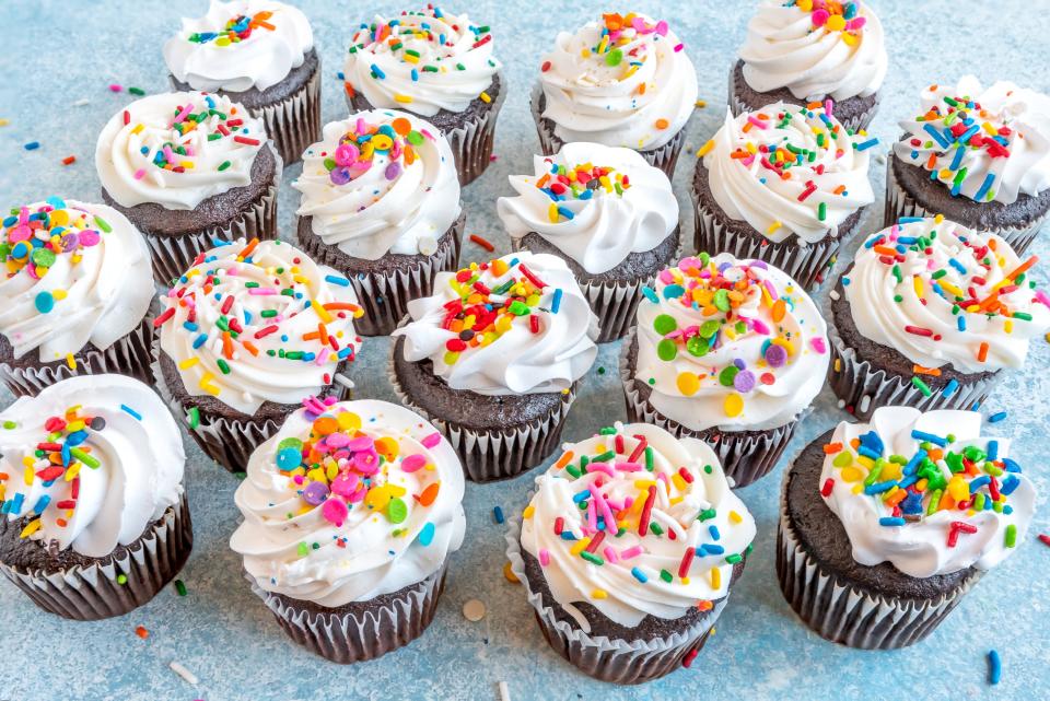 cupcakes with sprinkles