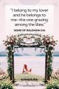 <p>"I belong to my lover and he belongs to me — the one grazing among the lilies."</p><p><strong>The Good News: </strong>When you and your spouse become one couple, you truly belong to each other. You are theirs and they are yours, forever.</p>