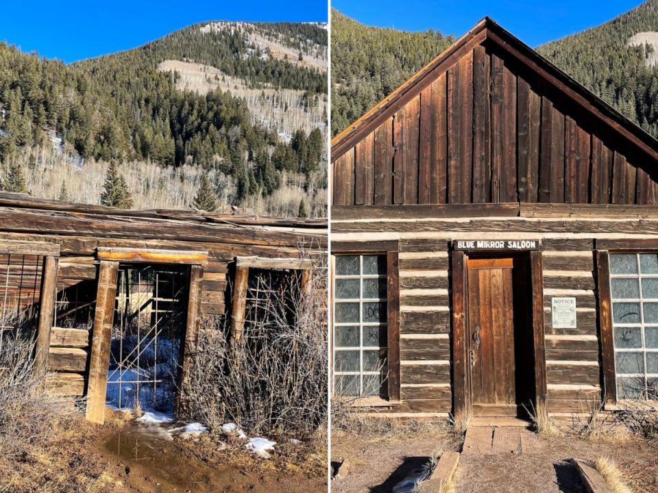 The two saloons at the historic Ashcroft townsite.