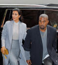 <p>Kim Kardashian and Kanye West sighting on November 7, 2014 in New York City.</p>