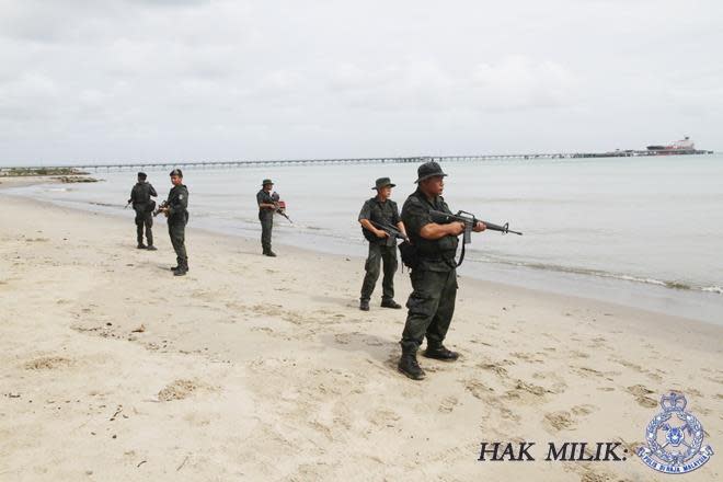 Pics: Malaysian forces on high alert