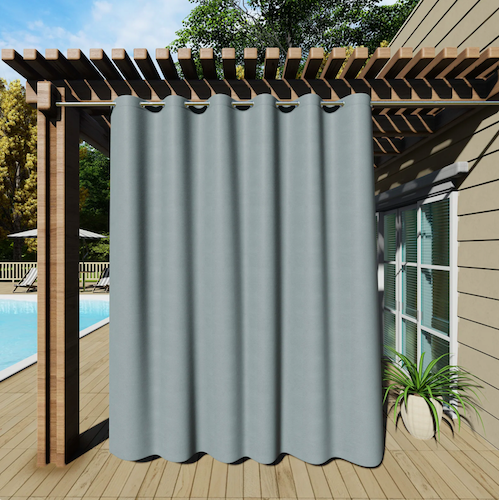 Latitude Run Room-Darkening Outdoor Curtain Panel