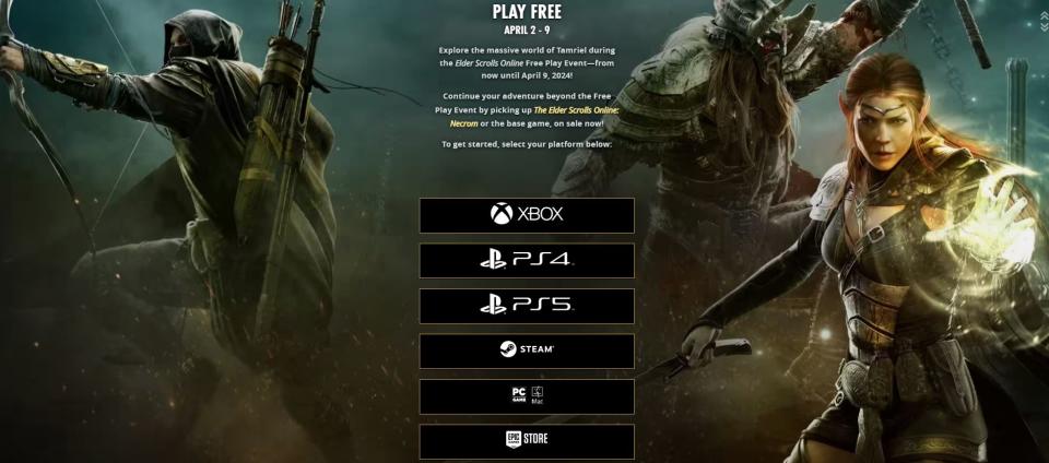 Aprovecha el evento y juega sin costo The Elder Scrolls Online