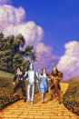 <p>Oz is a fictional place, of course, but the movies starts in Kansas and ends there too (and if you believe that the rest of it only happened in Dorothy's dreams, then Oz is technically Kansas too). </p>