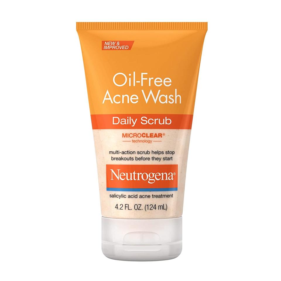 Neutrogena Oil-Free Acne Wash Daily Scrub; best skincare on Amazon under $15
