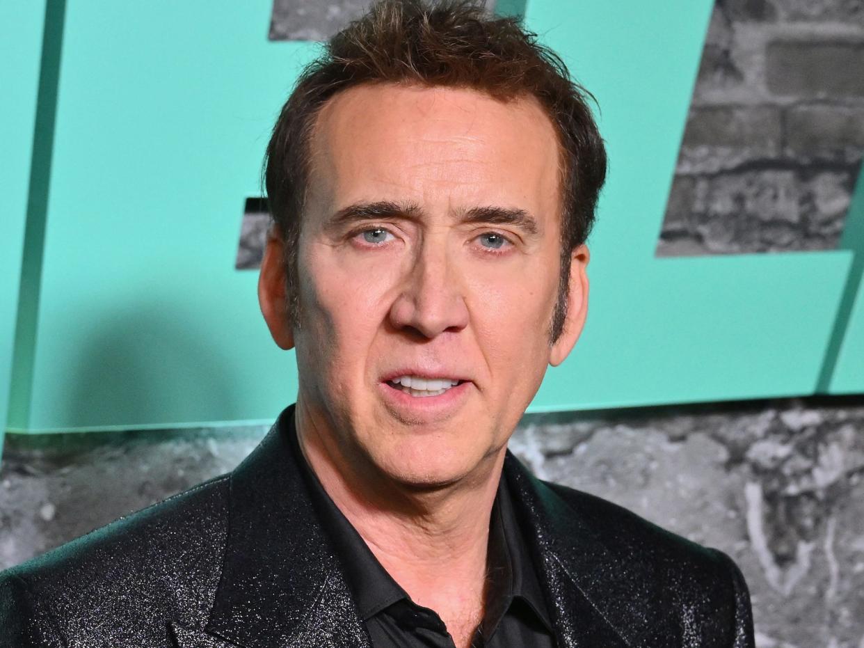 Nicolas Cage at the premiere of "Renfield."