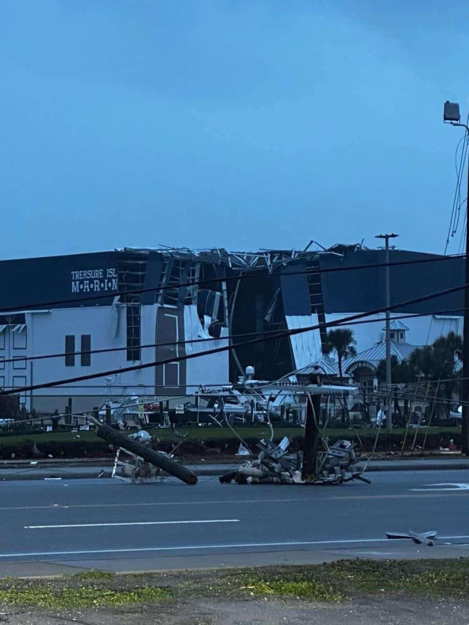 Storms left a path of destruction across the Florida Panhandle.