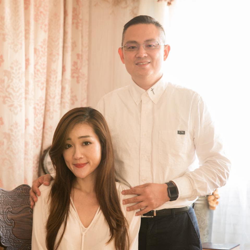 <strong>施柏男（右）與張菁芸（左）已於2021年協議離婚。（圖／翻攝施柏男臉書）</strong>