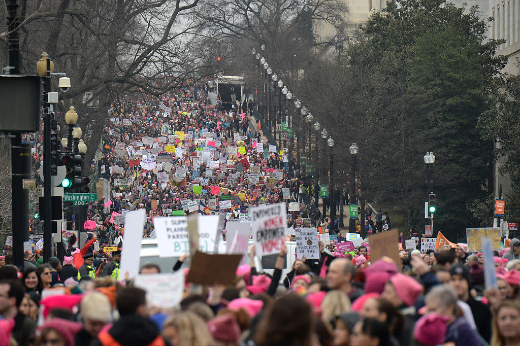 These photos of the crowd sizes at the Women’s Marches are the hope we need