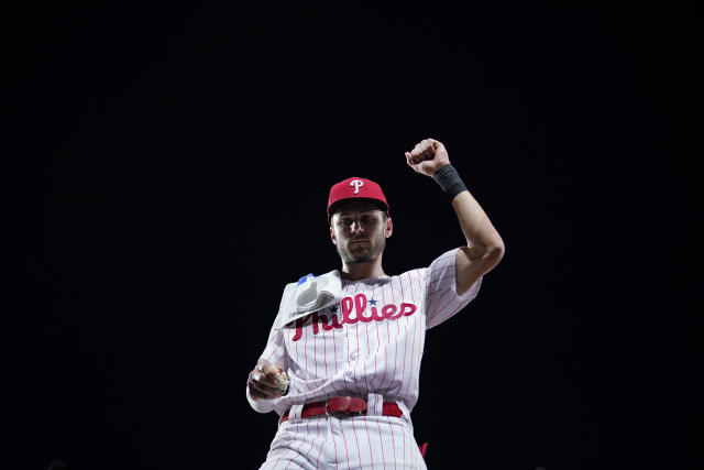 Trea Turner Doubles After Ball Girl gives Ball to Fan!, Philadelphia  Phillies