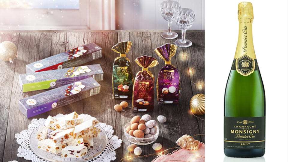 ALDI's Gourmet Nougat range and Monsigny Premier Cru Champagne for Christmas 