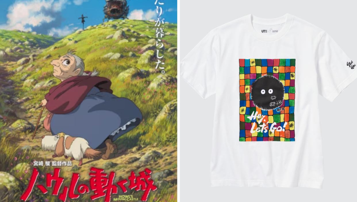 A photo of Howl's Moving Castle; a Studio Ghibli UT-shirt. (PHOTO: Uniqlo)