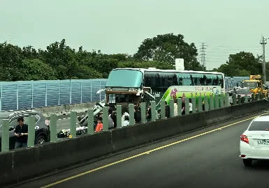 <strong>國道3號斗六段驚傳死亡車禍。（圖／中天新聞）</strong>