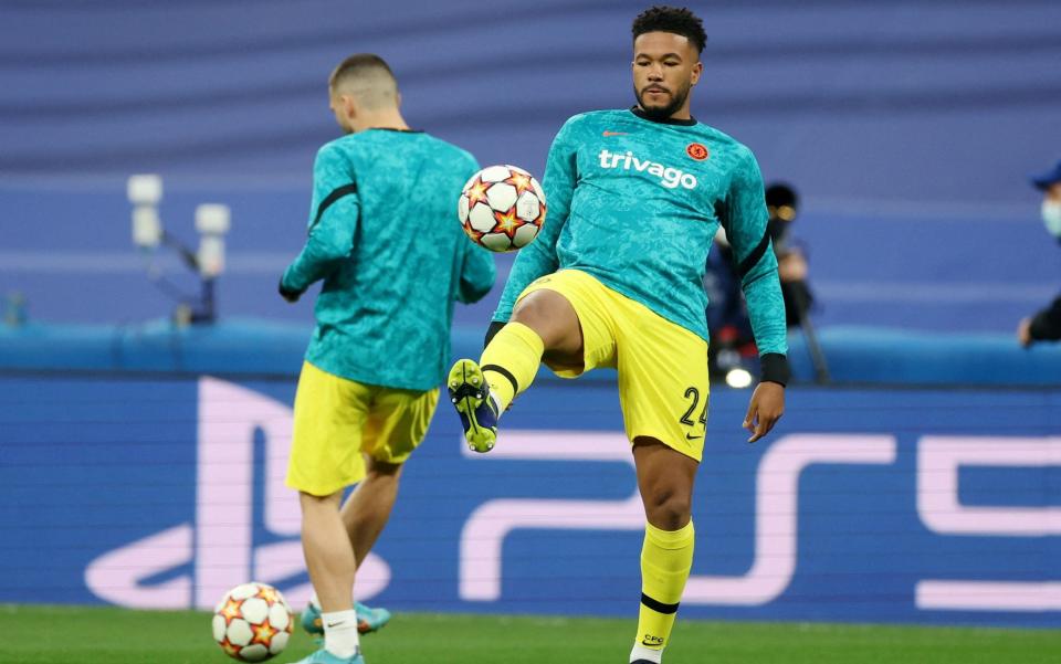 Champions League - Quarter Final - Second Leg - Real Madrid v Chelsea - Santiago Bernabeu, Madrid, Spain - April 12, 2022 Chelsea's Reece James  - Action Images via Reuters/Paul Childs