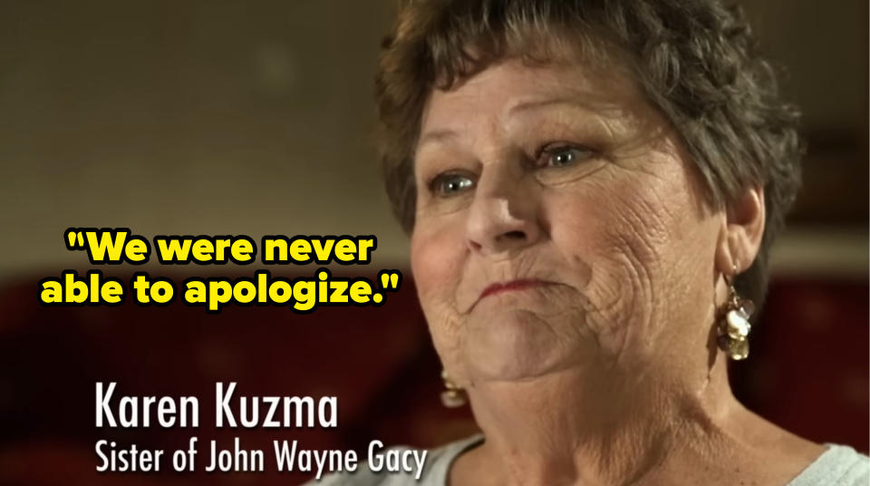 "We were never able to apologize," says Karen Kuzma