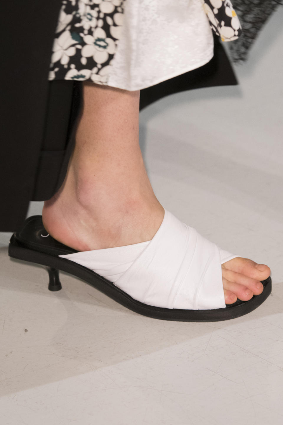 <p><i>Crisp white-and-black mules from the SS18 Joseph collection. (Photo: ImaxTree) </i></p>