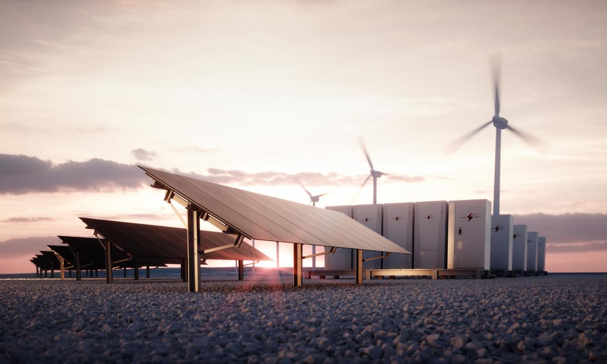 <span>Solar and wind energy could be stored as heat in the future as opposed to conventional batteries.</span><span>Photograph: Petmal/Getty</span>