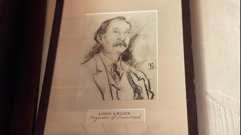 sketch of Louis Lassen
