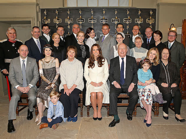 The Duchess Of Cambridge Paid A Visit To Downton Abbey