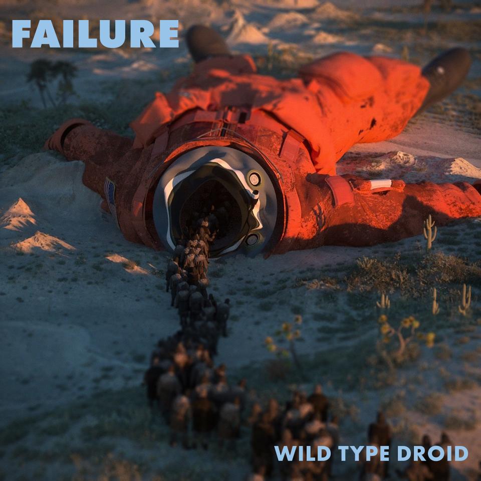 The cover of Failure's 2021 album "Wild Type Droid." It's an original artwork by the digital artist Beeple.