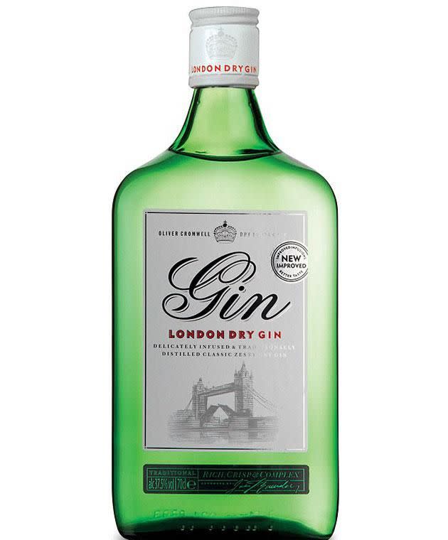 Oliver Cromwell London Dry Gin named one of the best. Photo: Aldi